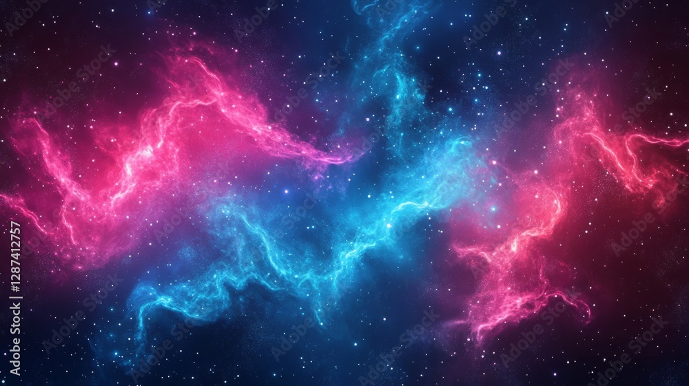 Poster futuristic technology abstract background featuring a dynamic cyberspace surface with high-tech grid