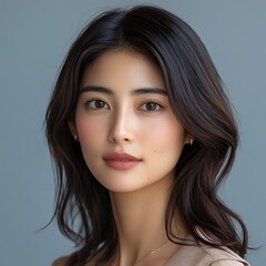 Naklejka premium Woman Portrait Studio