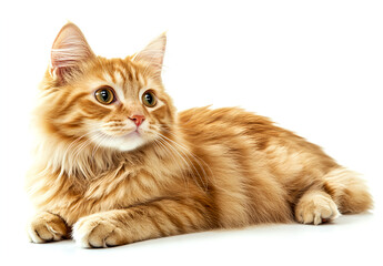 Obraz premium Adorable Ginger Cat Lying Down