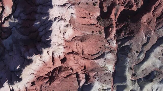 Zenithal Ascent View Over Moon Valley, Cusi Cusi, Jujuy, Argentina