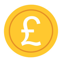 England pound sign. Currency sign illustration