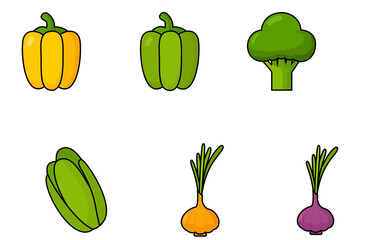 set of vegetables