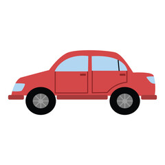 Red Car City sport sedan