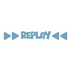 Replay text rewind effect, futuristic design, seamless loop, ideal for sports, gaming, and tech