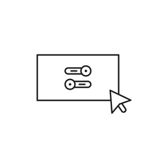 Settings & Customization Editable Line Icon Set | Configuration, Tools, Preferences, System Settings, UI Elements & Control Panel Icons