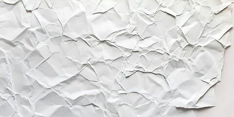 Obraz premium Crumpled White Paper Texture (1)