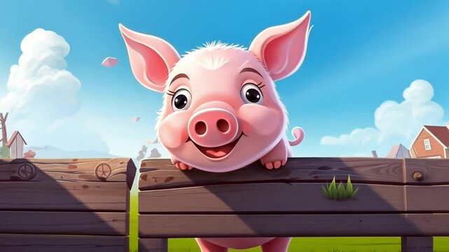 pig in the field
