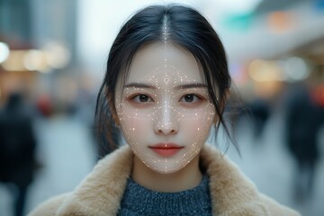 Woman Face Recognition City