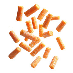 carrot batons flying in the air png
