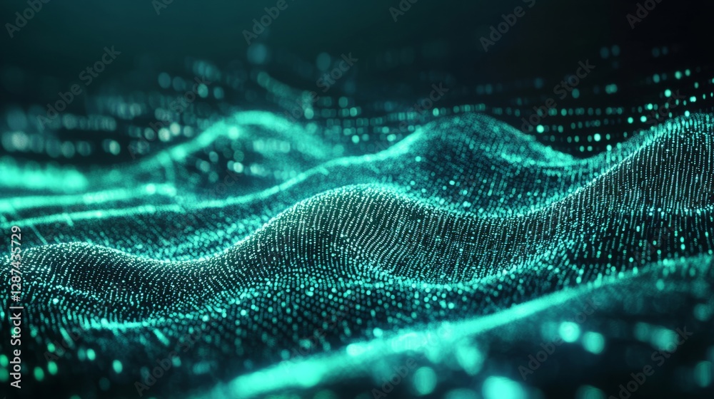 Poster futuristic technology network background featuring glowing digital connections, abstract circuit pat