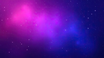 Obraz premium Deep Indigo and Magenta Mystical Twilight Background with Starry Texture