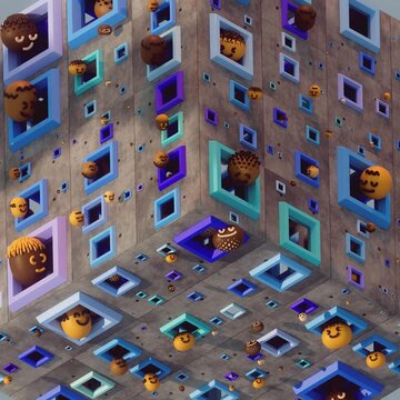 Colorful Chaos &ndash; 3D Animation of Joy & Diversity