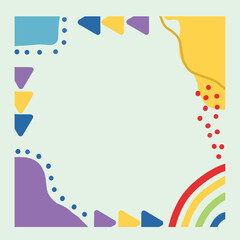 doodle background design full color