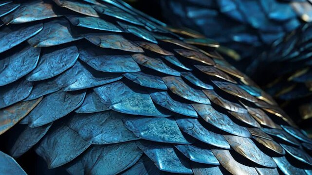 blue and yellow macaw feathers