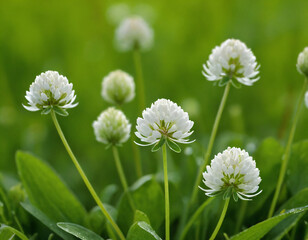 white flower in grass