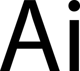 AI Artificial intelligence icon. Generate vector. Ai enter by command prompt to generate ideas. Chat with Ai. Element for web app design, computer help assistant isolated on transparent background.