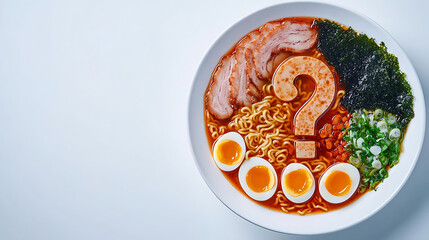 Pixel Art Ramen Bowl with Question Mark