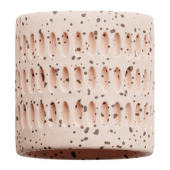 terrazzo abstract shape 3d icon isolated on the transparent background