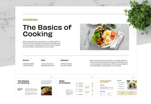 Black And Beige Cookbook