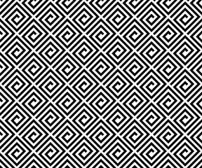 Abstract geometric pattern. A seamless vector background. White and black ornament. Graphic modern pattern. Simple lattice graphic design.