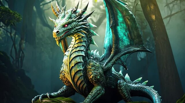 dragon on the wall