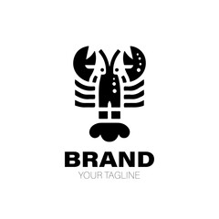 Lobster Logo. Lobster Logo Design. Lobster Logo Brand. Lobster Logo Vector Design Isolated on White Background