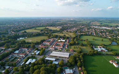 Obraz premium aerial view of the city Aerial photography