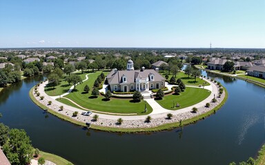 aerial view of a park Aerial photography