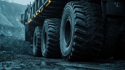 Mine Truck Tires Coal Transport