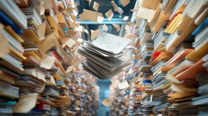 Archive chaos documents fly, storage