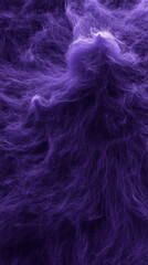 Abstract purple texture with soft, fluffy appearance, evoking sense of chaos and depth