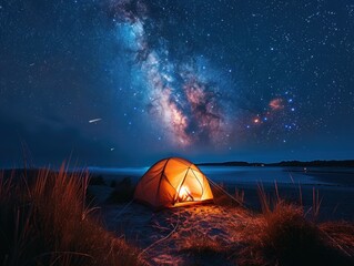 Camping Under the Milky Way