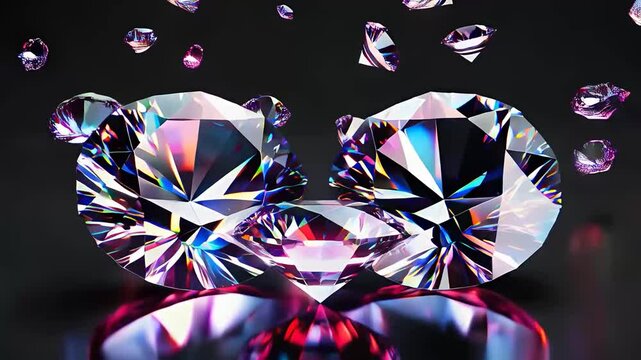 ルビー宝石のハートシェイプカットの輝きから分裂1