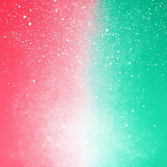 Fototapeta premium pink and green gradient background with sparkling particles