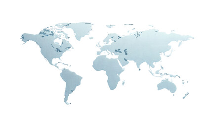 Obraz premium world map isolated on white background