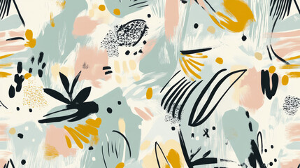 Colorful abstract pattern with shapes and textures, perfect for design projects