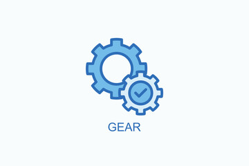 Gear Icon Or Logo Isolated Vector Illustration