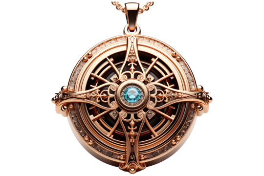 Medallion isolated on transparent background
