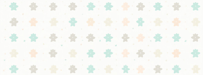 Soft pastel background with simple shapes and colorful patterns
