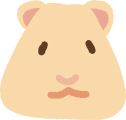 ハムスターのかわいいベクターイラスト素材