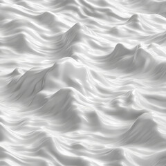 Obraz premium Smooth white waves create serene and abstract landscape