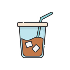 Coffee cup icon vector image with a white background