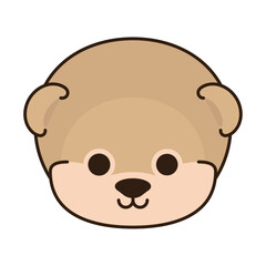 Vector image of a dog icon on white background