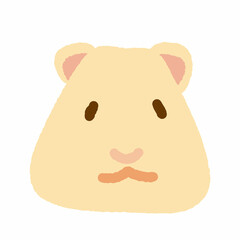 ハムスターのかわいいベクターイラスト素材