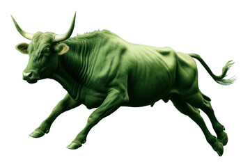 Fototapeta premium PNG Bull Run Euphoria green livestock wildlife.
