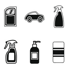 Car Wash Icons Collection