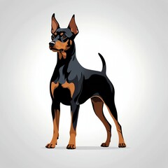 凛々しく品のある佇まいのジャーマンピンシャー