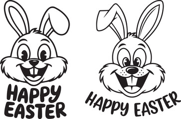 Happy Easter Typography Vector Design