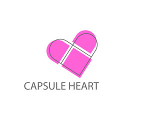 capsule design using heart shape	