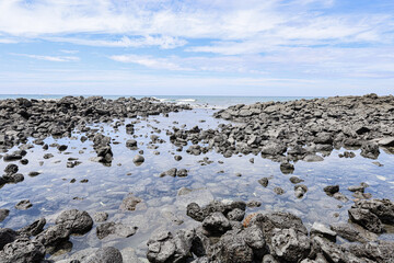 현무암과 바다가 어우러진 풍경 제주 제주시 조천읍 신흥리 관곶